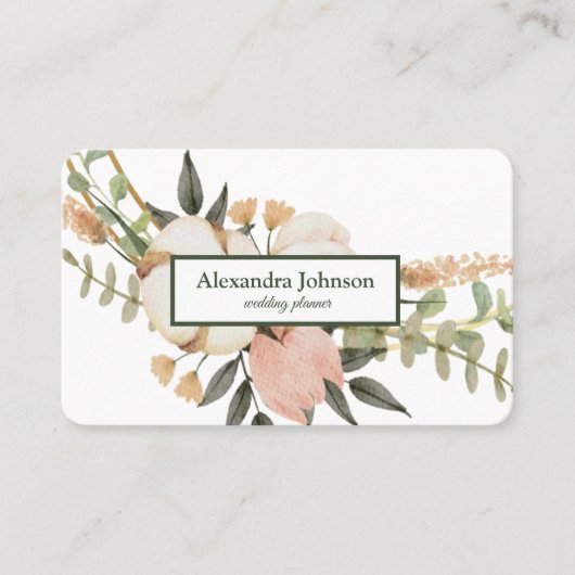 Carte De Visite Luxe de la feuille d'or moderne chic (Devant)