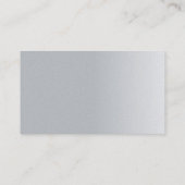 Carte De Visite Luxe de la meilleure qualité argenté élégant (Dos)