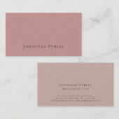 Carte De Visite Luxe de l'élégante Pearl Finish (Devant / Derrière)