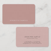 Carte De Visite Luxe de toile de la meilleure qualité élégant de (Devant / Derrière)