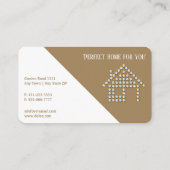 Carte De Visite Luxe Diamond Home | Immobilier professionnel (Dos)