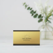 Carte De Visite Luxe d'or (Debout devant)