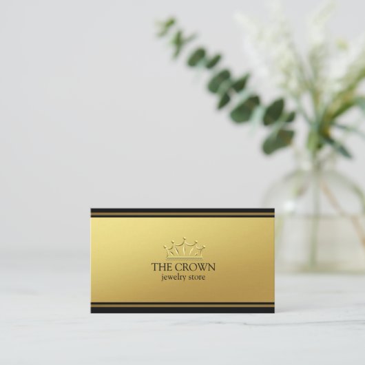 Carte De Visite Luxe d'or (Debout devant)