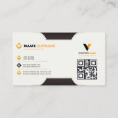 Carte De Visite Luxe élégant (Dos)