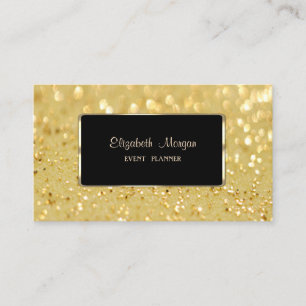 Carte De Visite Luxe Élégant, Bokeh Étincelant
