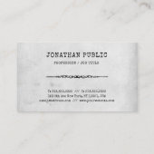 Carte De Visite Luxe élégant de conception de rétro sembler (Dos)