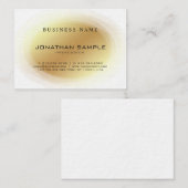 Carte De Visite Luxe élégant d'élite de conception moderne (Devant / Derrière)