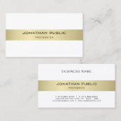 Carte De Visite Luxe Elégant Design élégant Design tendance Plaine (Devant / Derrière)