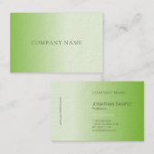 Carte De Visite Luxe Elégant Design Moderne Professionnel Plat (Devant / Derrière)