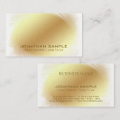 Carte De Visite Luxe élégant d'homme d'affaires de l'employeur VIP (Devant / Derrière)