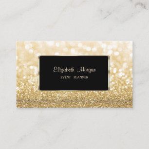 Carte De Visite Luxe Élégant Élégant, Moderne, Bokeh Étincelant