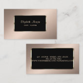 Carte De Visite Luxe Élégant Style, Professionnel (Devant / Derrière)