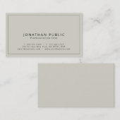 Carte De Visite Luxe en soie de la meilleure qualité élégant (Devant / Derrière)