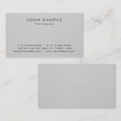 Carte De Visite Luxe épais de la meilleure qualité professionnel à (Devant / Derrière)