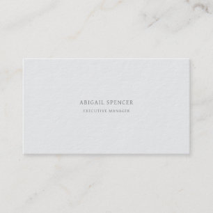 Carte De Visite Luxe Épais Simple Minimaliste Professionnel