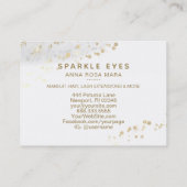 Carte De Visite *~* Luxe Glam Black Gold Grey Lashes (Dos)
