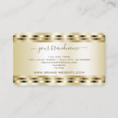 Carte De Visite Luxe Gold Effet couleurs Professionnel et élégant (Dos)