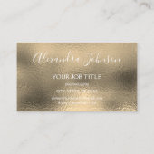 Carte De Visite Luxe Gold Foil Professional (Dos)