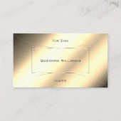 Carte De Visite Luxe Golden Glamour Décoré Chic Eye Catcher (Devant)