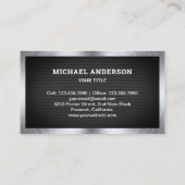 Carte De Visite Luxe Green Bus Visites touristiques Agent de voyag (Dos)