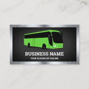 Carte De Visite Luxe Green Bus Visites touristiques Agent de voyag