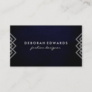 Carte De Visite Luxe Lignes géométriques Texture chic