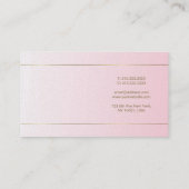 Carte De Visite Luxe manuscrit de manuscrit de calligraphie (Dos)