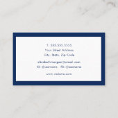 Carte De Visite Luxe minimaliste moderne (Dos)