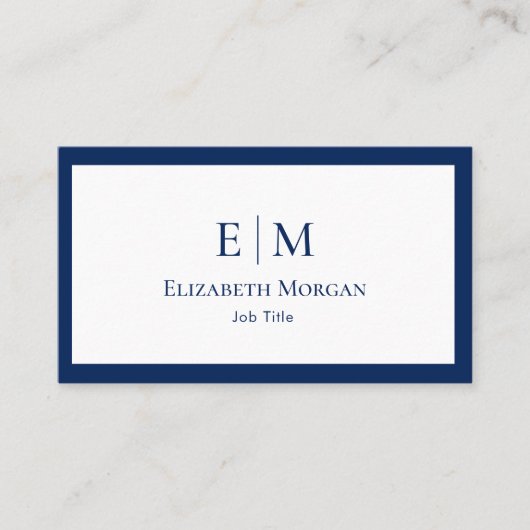 Carte De Visite Luxe minimaliste moderne (Devant)