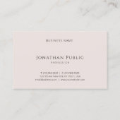 Carte De Visite Luxe moderne de modèle de conception élégante (Dos)