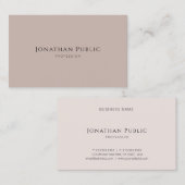 Carte De Visite Luxe moderne de modèle de conception élégante (Devant / Derrière)