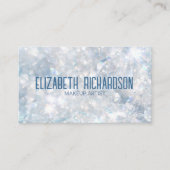 Carte De Visite Luxe moderne Elégant Bleu Crystal Diamond (Devant)