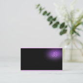 Carte De Visite Luxe Moderne Élégant Monogram Professional Elite (Debout devant)