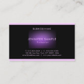 Carte De Visite Luxe Moderne Élégant Monogram Professional Elite (Dos)
