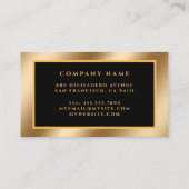 Carte De Visite Luxe moderne Gold Professional (Dos)