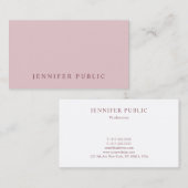 Carte De Visite Luxe Moderne Simple Modèle Professionnel Élégant (Devant / Derrière)