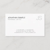 Carte De Visite Luxe Monogram Simple Design moderne élégant tendan (Devant)