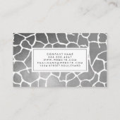 Carte De Visite Luxe Motif Silver (Dos)