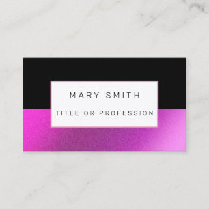 Carte De Visite Luxe noir rose