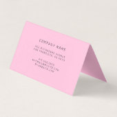 Carte De Visite Luxe noir rose (Dos)