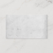 Carte De Visite Luxe nostalgique à la mode de plaine de conception (Dos)