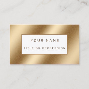 Carte De Visite Luxe Or