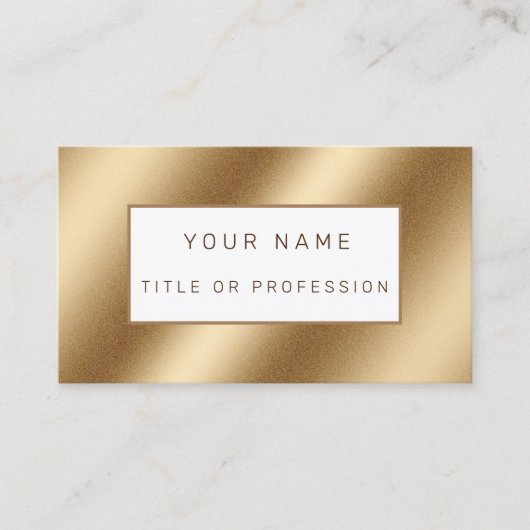 Carte De Visite Luxe Or (Devant)