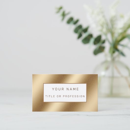 Carte De Visite Luxe Or (Debout devant)