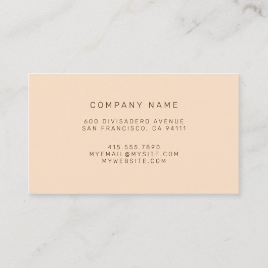 Carte De Visite Luxe Or (Dos)