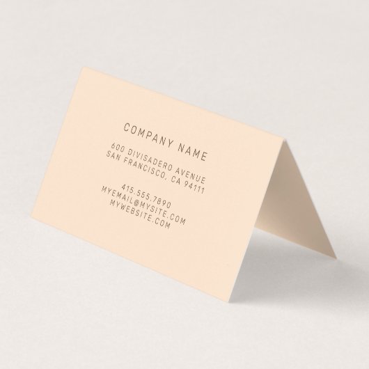 Carte De Visite Luxe Or (Dos)