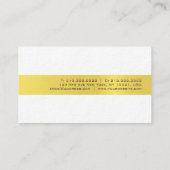 Carte De Visite Luxe Or Blanc Sophistiqué Design moderne (Dos)