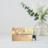 Carte De Visite Luxe Or | Bouteilles Champagne (Debout devant)