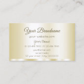 Carte De Visite Luxe Or glamour professionnel et simple (Dos)