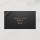 Carte de visite Luxe Or Noir (Dos)